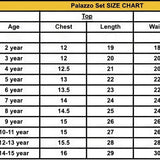 Trending Silk Kids Top Plazzo