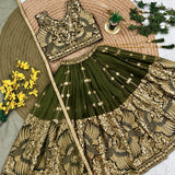 Beautiful Kids Silk Embroidered Lehenga
