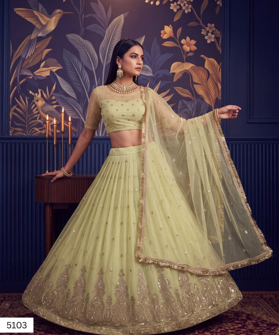 Premium Wedding Embroidered Lehenga
