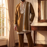 Royal Men's Mirror Work Kurta