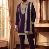 Royal Men's Mirror Work Kurta