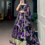 Gorgeous Georgette Floral Print Lehenga
