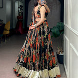 Gorgeous Georgette Floral Print Lehenga