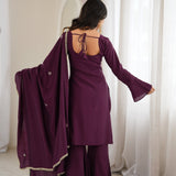 Fantastic Wine Roman Silk Suit