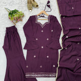 Fantastic Wine Roman Silk Suit