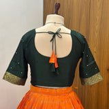 South Indian Vichitra Silk Lehenga