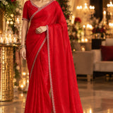 Festive Blooming Fendy Chiffon Saree