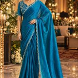Festive Blooming Fendy Chiffon Saree