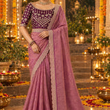 Elegance Nc moss Silk Saree