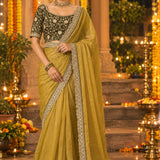 Elegance Nc moss Silk Saree