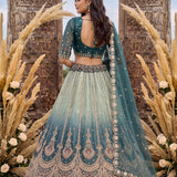 Astonishing Art Of Work Shaded Lehenga