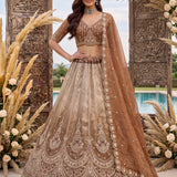 Astonishing Art Of Work Shaded Lehenga