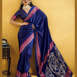 Traditional Pure Ajrakh Saree