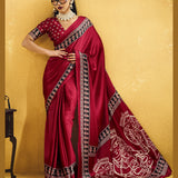 Traditional Pure Ajrakh Saree