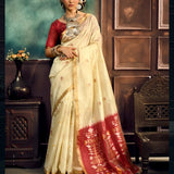 Festive Paithani Tussar Silk Saree