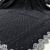 Kavya Georgette Sworvski Diamond Saree