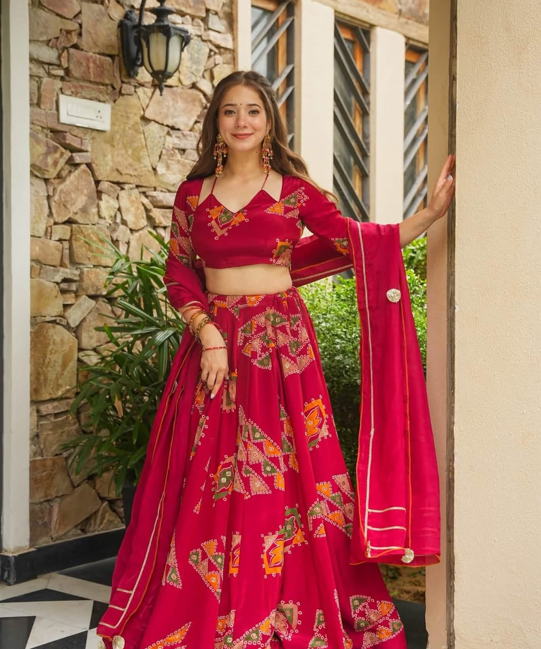 Beautiful Embellished Silk Lehenga