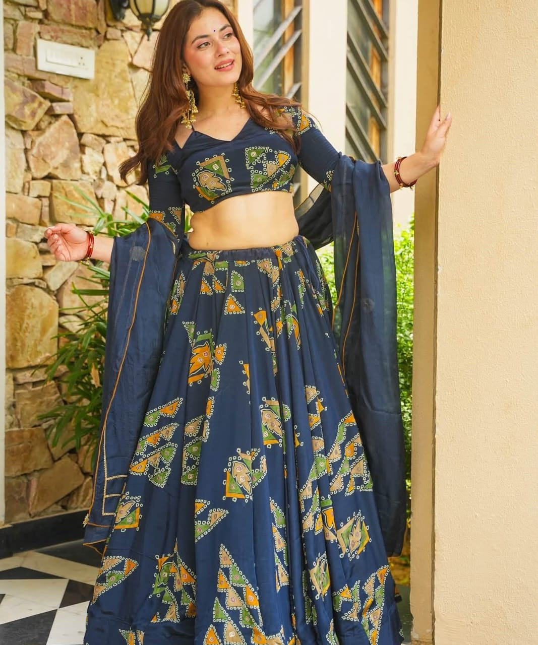 Beautiful Embellished Silk Lehenga