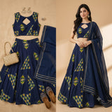 Beautiful Embellished Silk Lehenga