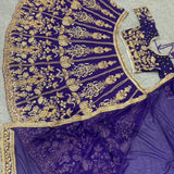 Royal Blue Grand Embroidered Lehenga