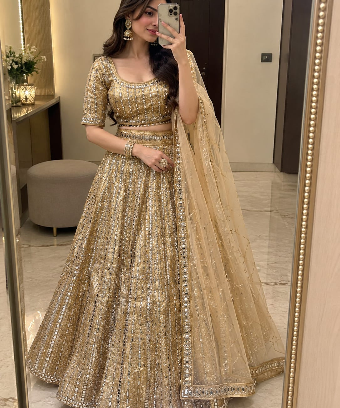 Celebrity Beautiful Embroidered Lehenga