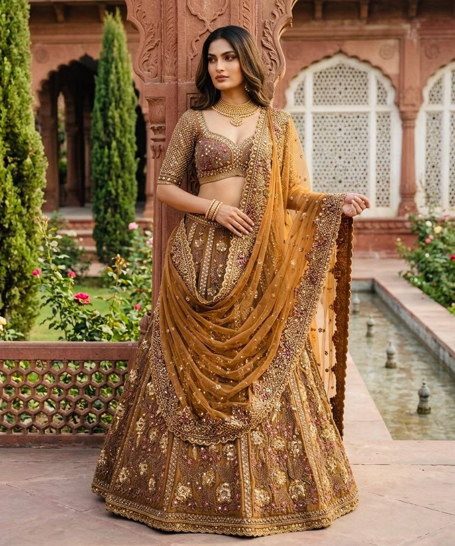 Exceptional Soft Net Bridal Lehenga