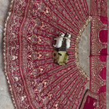 Gorgeous Red Embroidered Bridal Lehenga