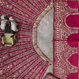 Gorgeous Red Embroidered Bridal Lehenga