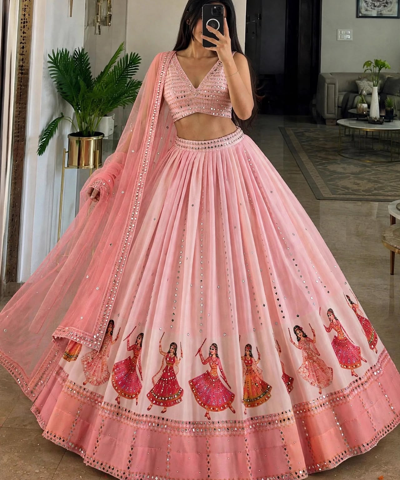 Traditional Star Georgette Lehenga Choli