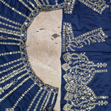 Dazzling Blue Silk Lehenga Choli