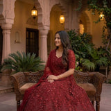 Radiant Thread Embroidered Bridal Lehenga