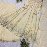 Festive Mirror Work Anarkali Gown