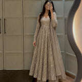 Stunning Fendy Embroidered Anarkali Gown