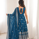 Showcasing Georgette Embroidered Suit