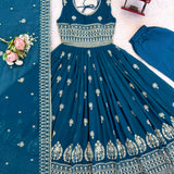 Showcasing Georgette Embroidered Suit