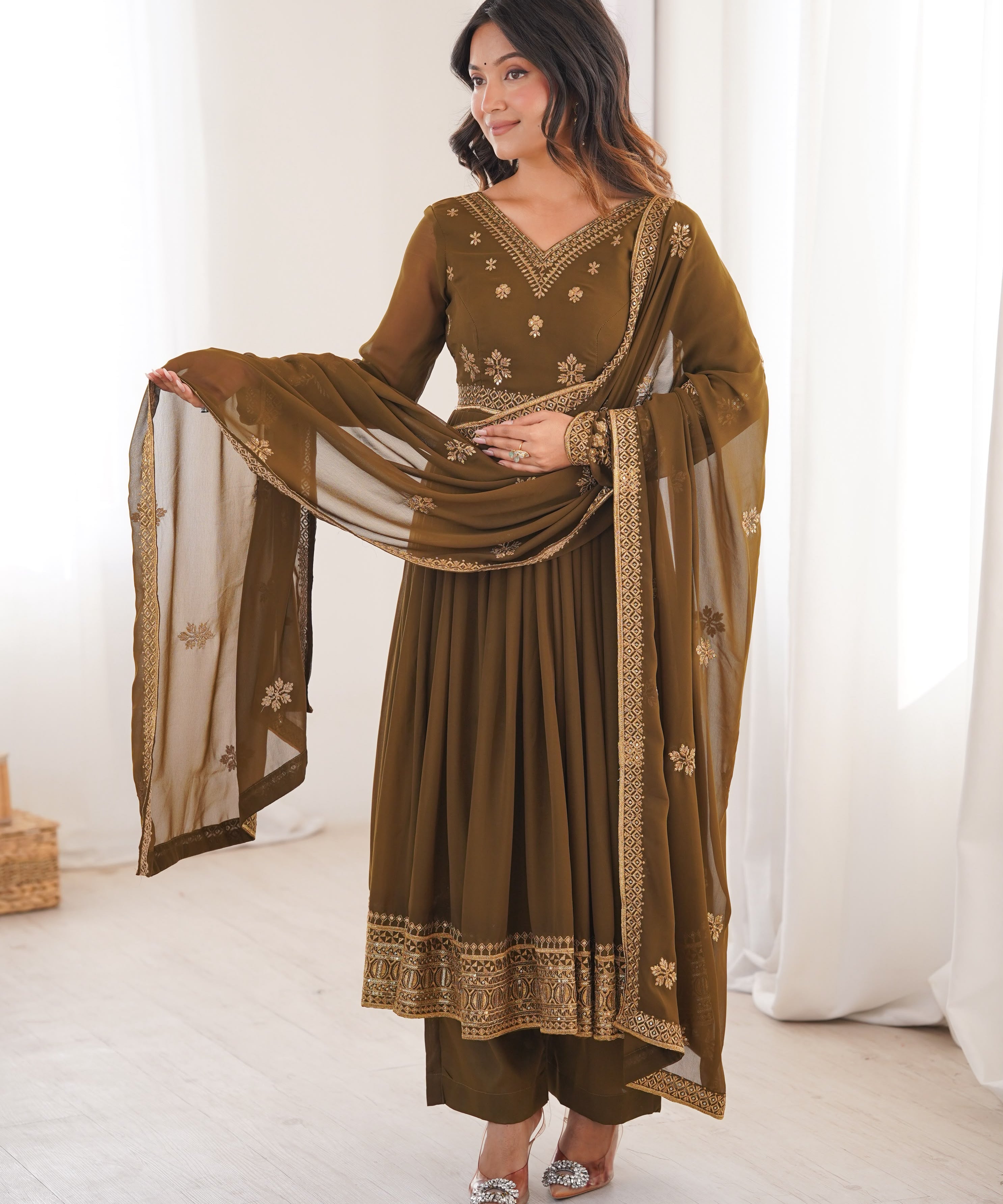 Alluring Georgette Anarkali Suit