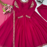 Classy Crafted Thredwork Anarkali Suit