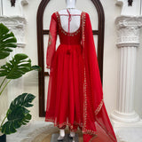 Classy Crafted Thredwork Anarkali Suit