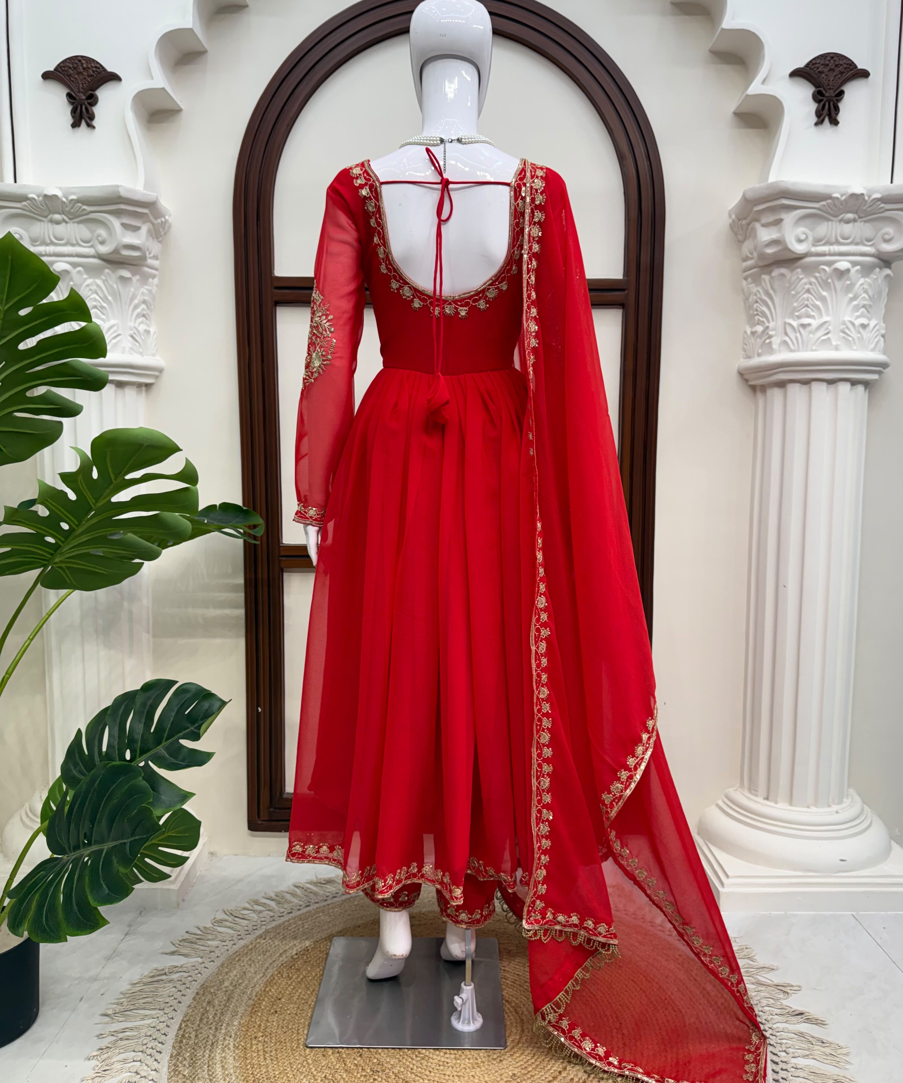 Classy Crafted Thredwork Anarkali Suit
