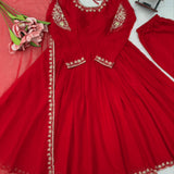Classy Crafted Thredwork Anarkali Suit