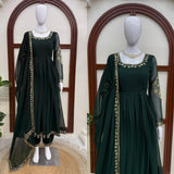 Classy Crafted Thredwork Anarkali Suit