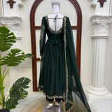 Classy Crafted Thredwork Anarkali Suit