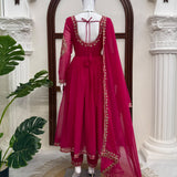 Classy Crafted Thredwork Anarkali Suit