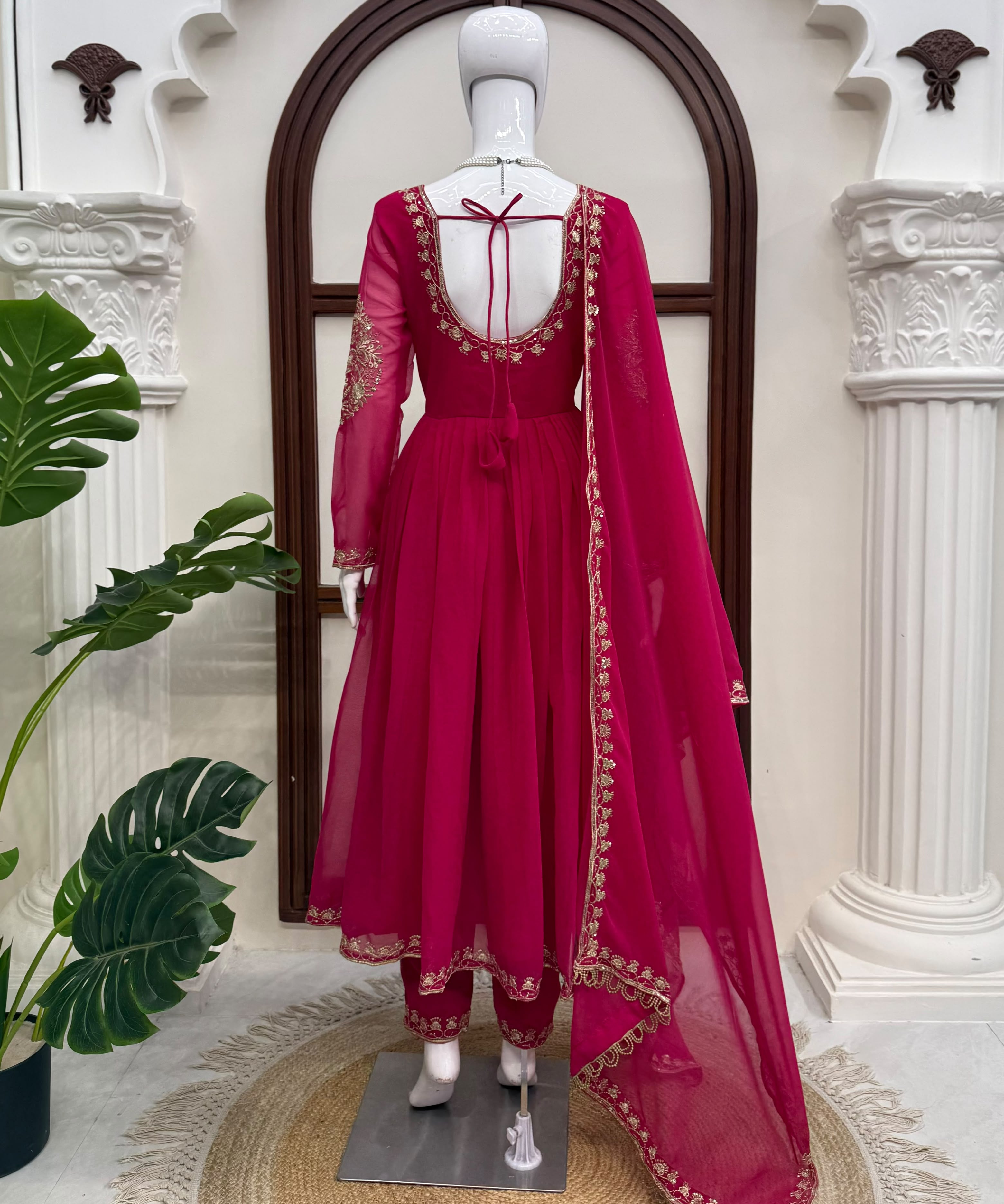 Classy Crafted Thredwork Anarkali Suit