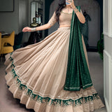 Glamour Chanderi Garba Lehenga