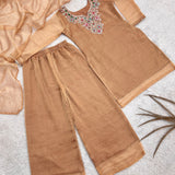 Presenting Pure Salsa Silk Top Plazzo