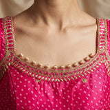 Exclusive Pink Bandhej Print Suit