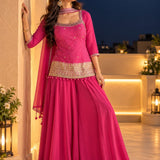 Exclusive Pink Bandhej Print Suit
