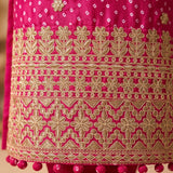 Exclusive Pink Bandhej Print Suit