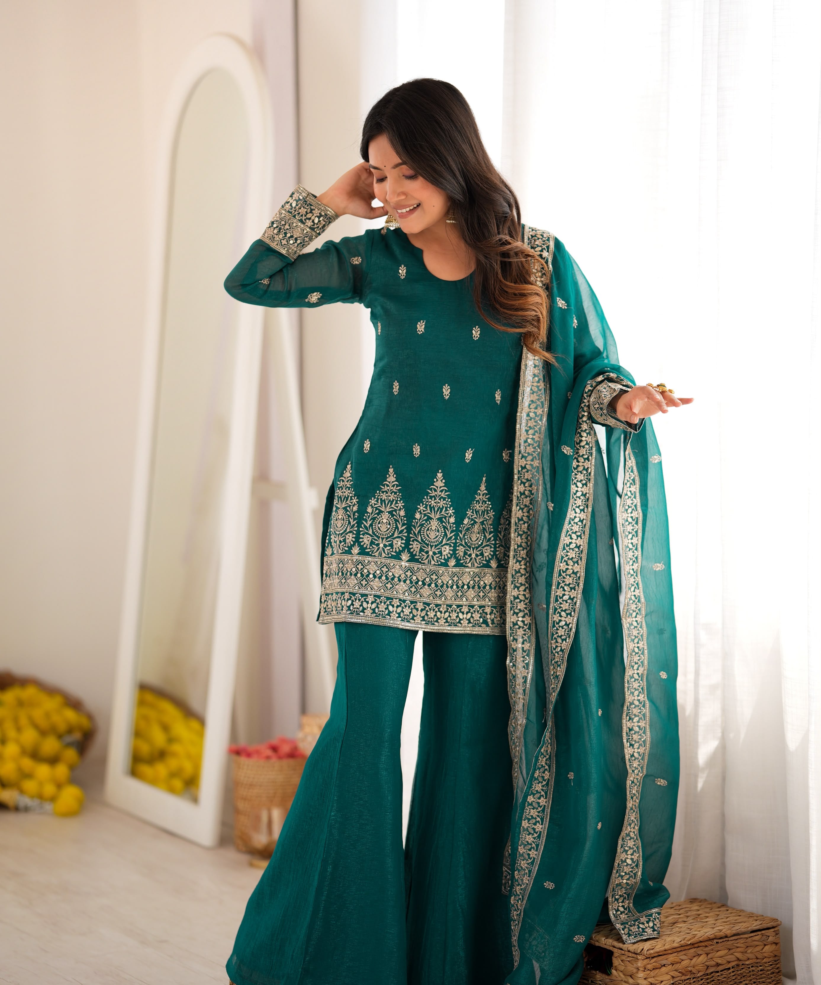 Fresh Look Crunchy Silk Suit
